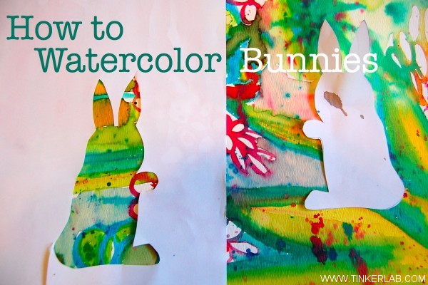 600x400 How To Watercolor Bunnies With Kids Tinkerlab