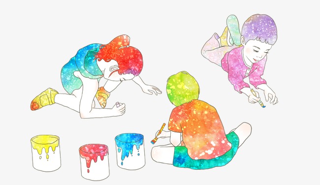 650x376 Children Painting, Watercolor Painting, Children Png And Psd File