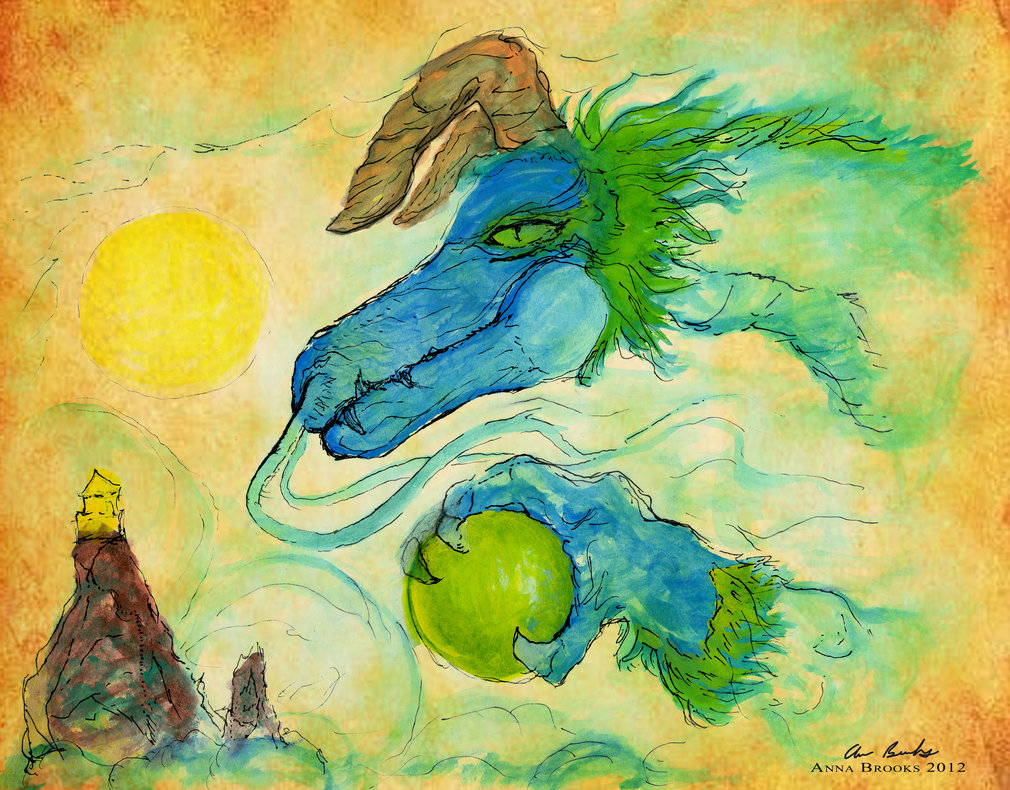 1010x790 Watercolor Painting Chinese Dragon By Koibutsu