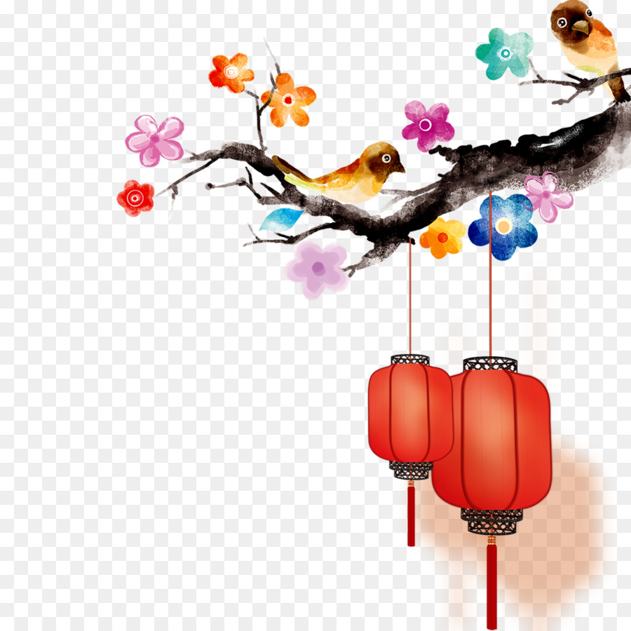 900x900 Chinese New Year Download Watercolor Painting Taobao