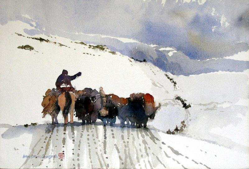 800x544 Chinese Watercolor Painting Unique Art Watercolor Chinese