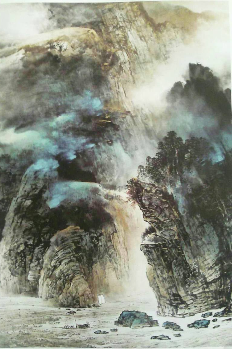 770x1158 Chinese Watercolor Landscape Paintings Saatchi Art Chinese