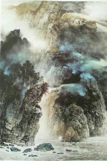 375x564 Chinese Watercolour Landscape Paining 56 Painting By Weiping Li