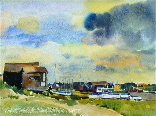 550x408 Scenery Watercolor Paintings