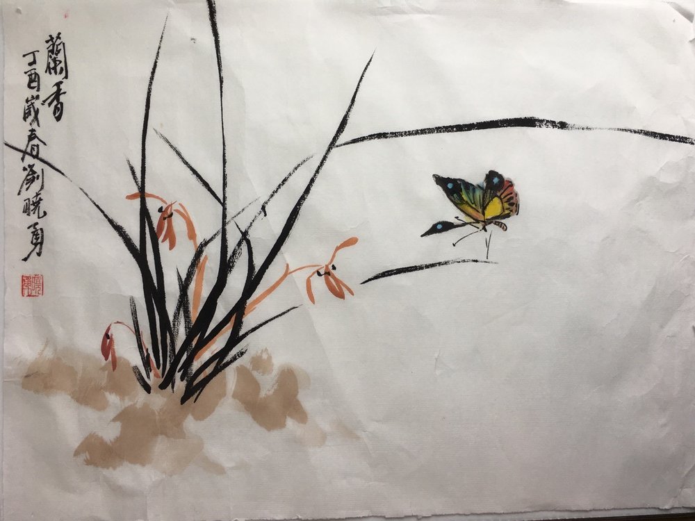 1000x750 Chinese Brush Painting For Adults Orchids Bcnc