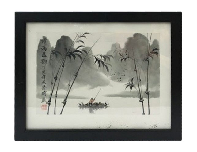 643x497 Original Chinese Watercolor And Charcoal Painting The Local Vault