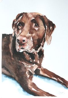 236x337 Dog Painting Watercolor