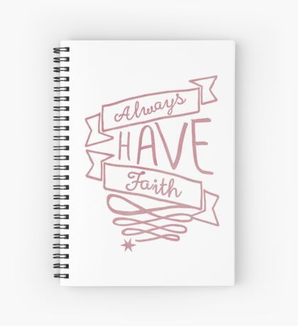 420x460 Christian Watercolor Faith Quote Spiral Notebook