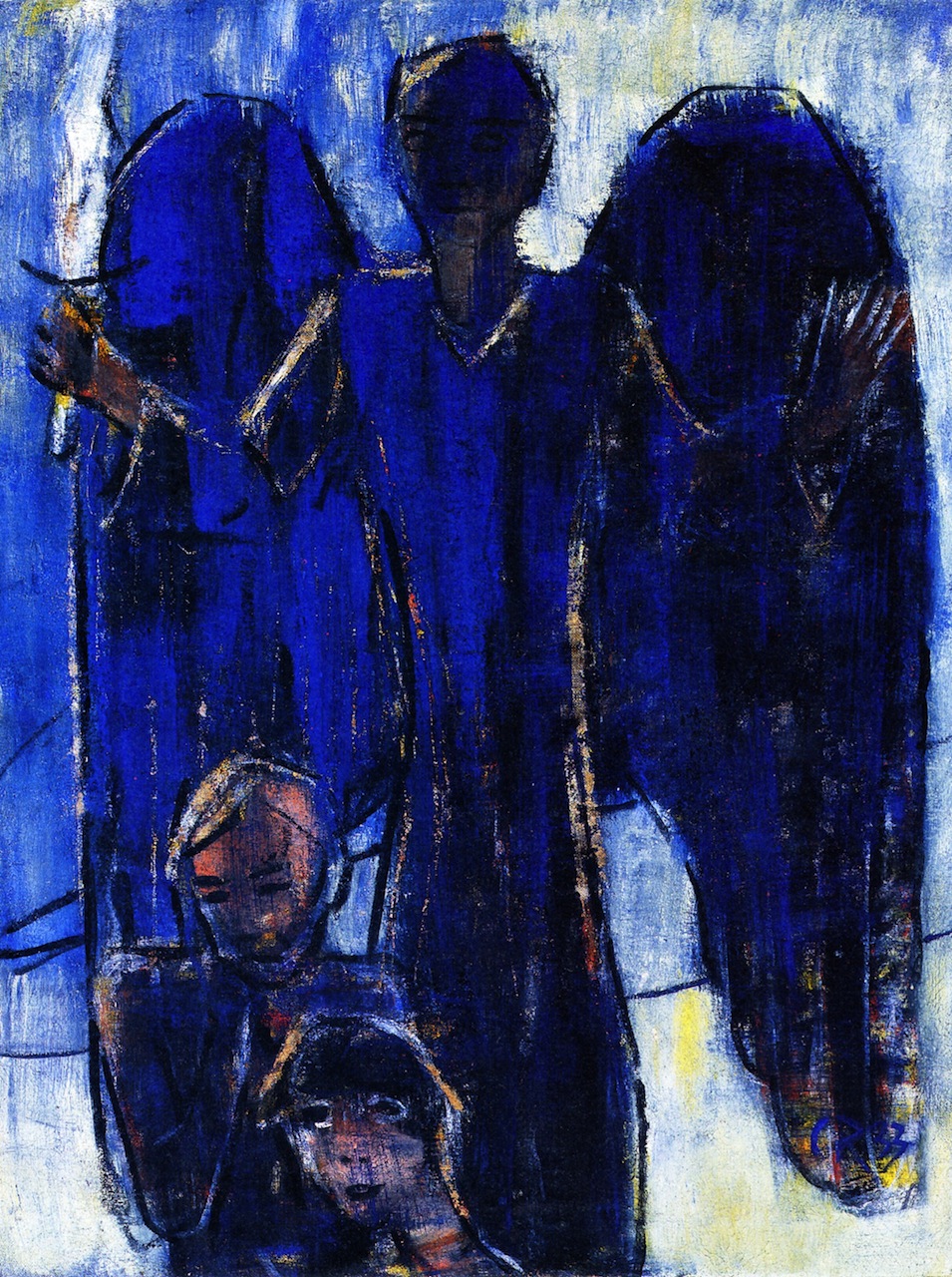 955x1280 The Expulsion From Paradise Painting Christian Rohlfs Oil Paintings