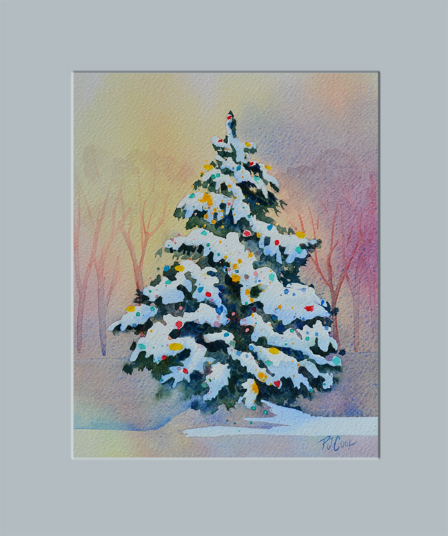 650x777 Christmas Tree Painting