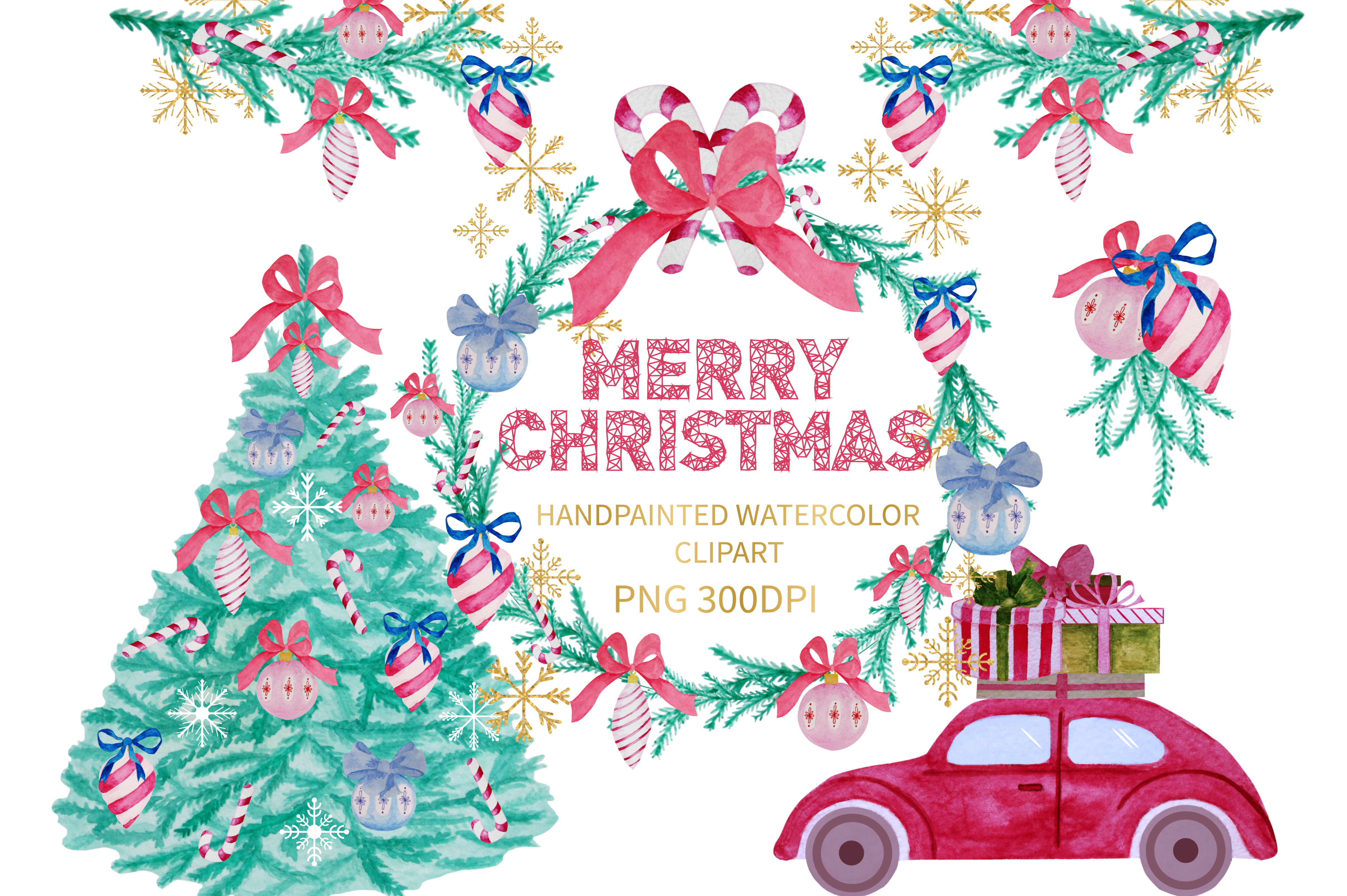 4833x3217 Christmas Watercolor Clipart Watercolor Xmas