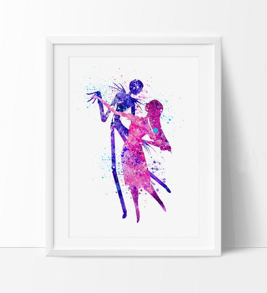 547x600 The Nightmare Before Christmas, Watercolor Art, Watercolor