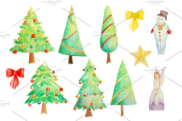 580x387 Watercolor Clipart Tree