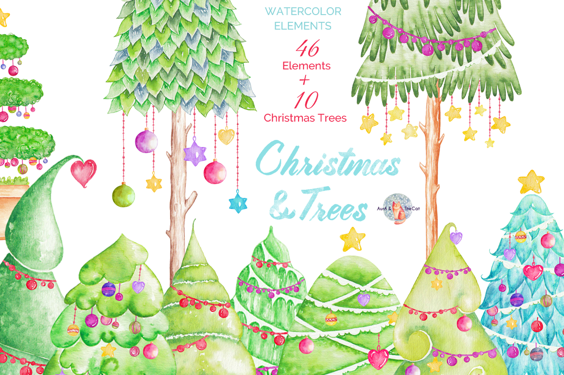 1160x772 Christmas Clipart Watercolor