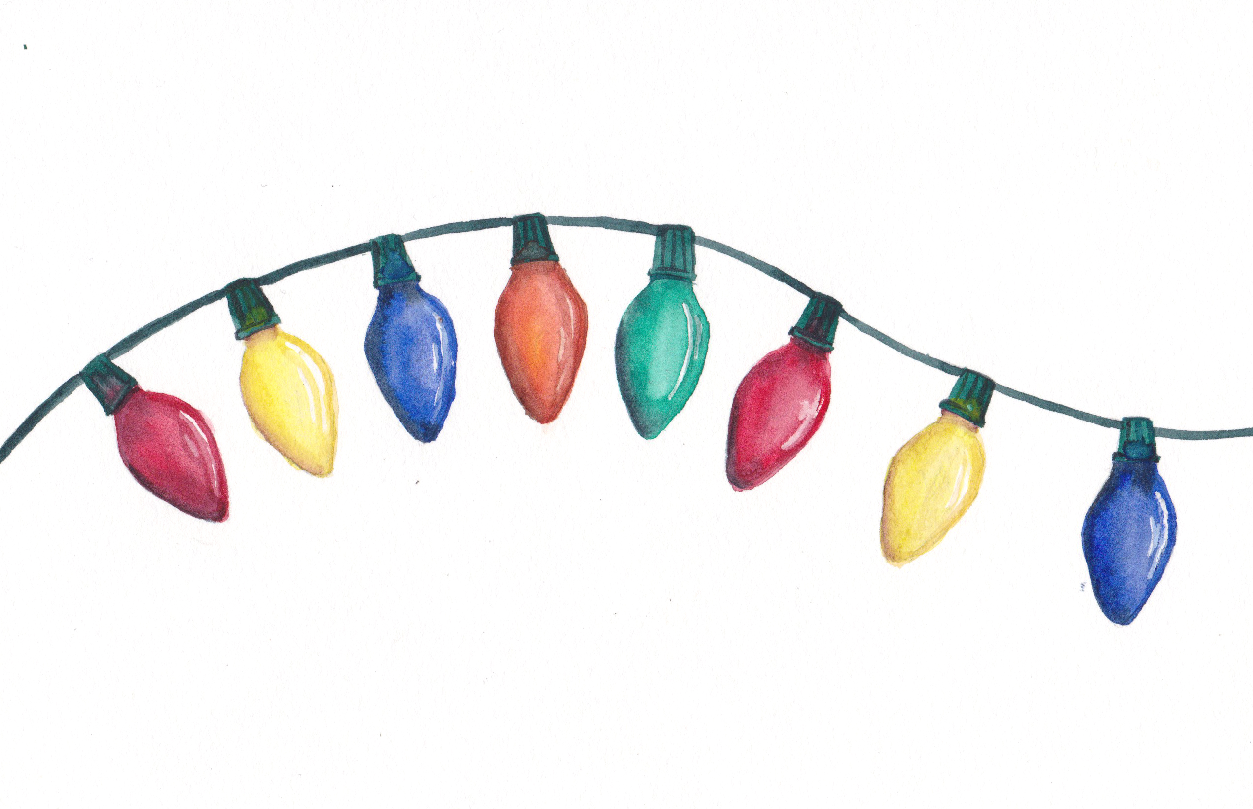 2541x1641 8 Colorful Lights Original Watercolor Esther Beler Wodrich
