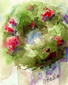 236x295 129 Best Christmas Watercolors Images Watercolour