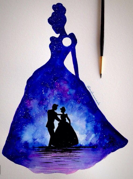 568x760 Cinderella And The Beautiful Memory In Her Dress Watercolor