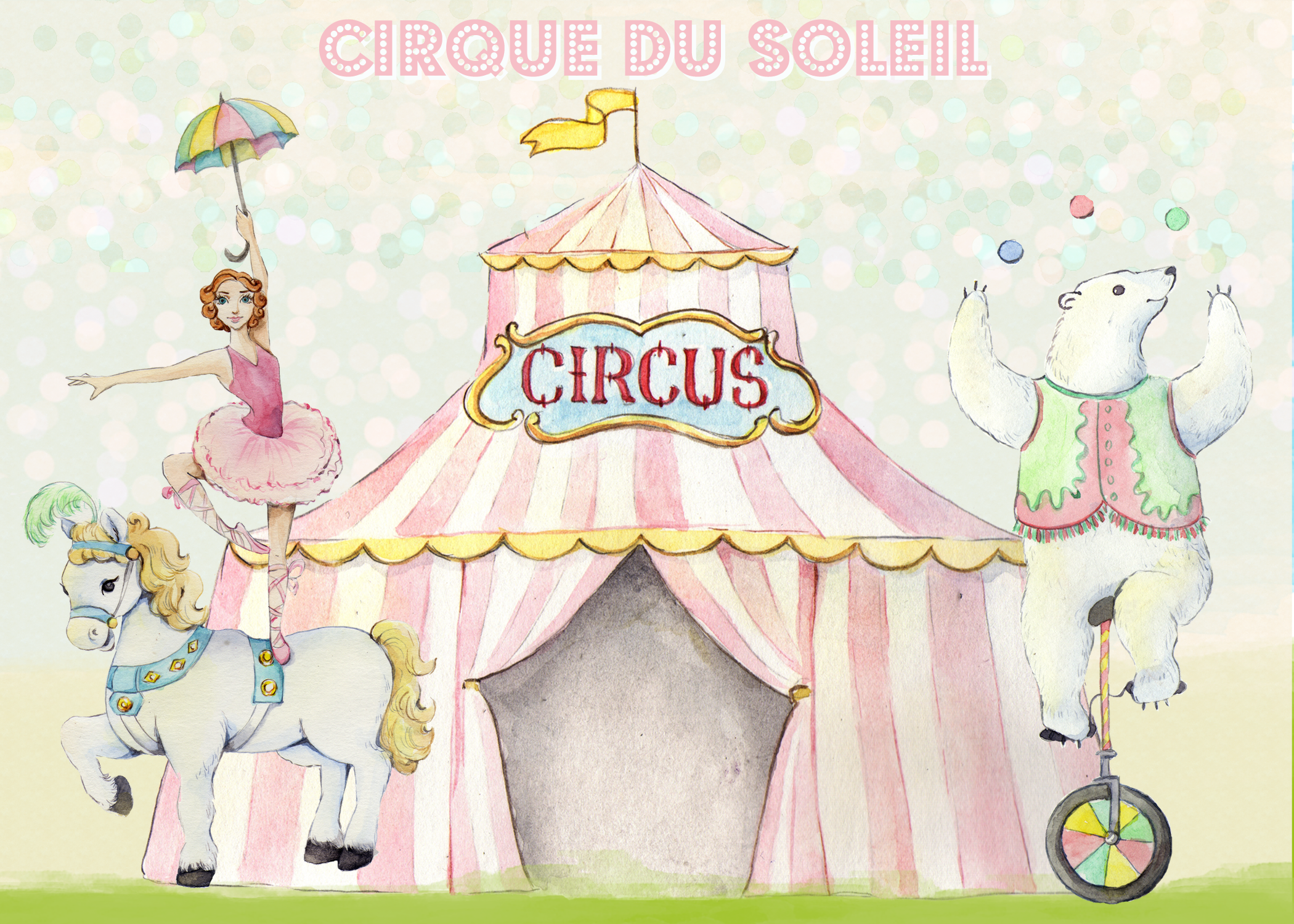 2100x1500 Watercolor Circus Clipart Images By Whimseez
