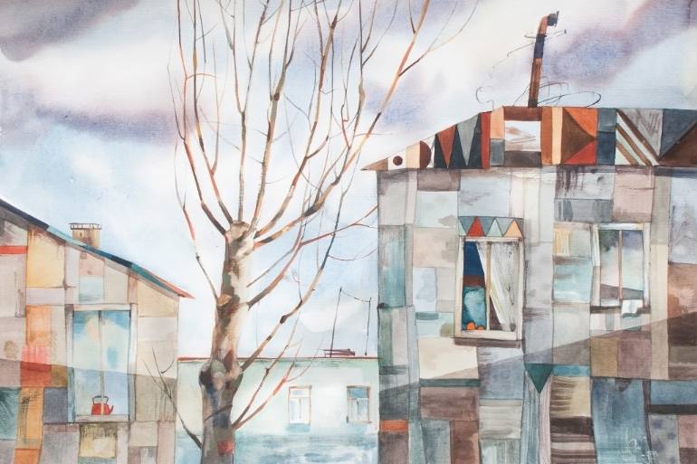 770x513 Spring In The City. Watercolor. Painting By Maria Zhdan Saatchi Art