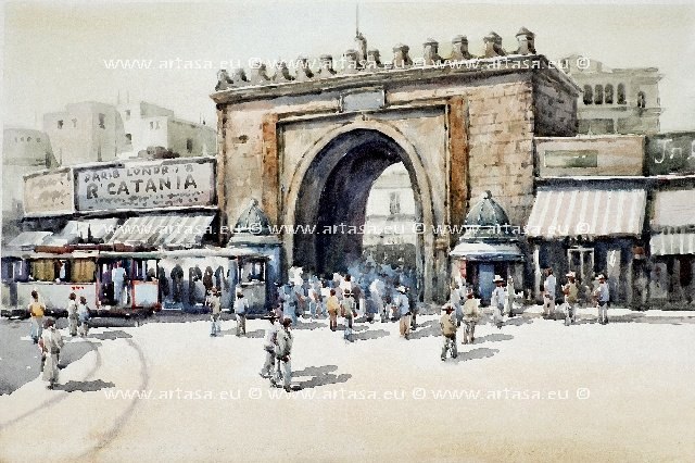 640x426 Arab Cities In The Early 1900 (Watercolors) Artasa