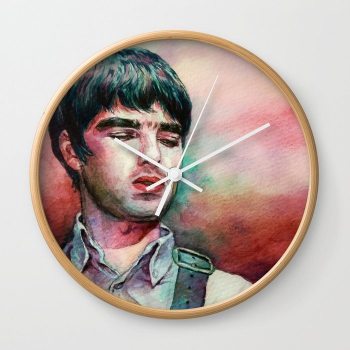 700x700 Noel Gallagher Watercolor Painting Wall Clock By Directionest