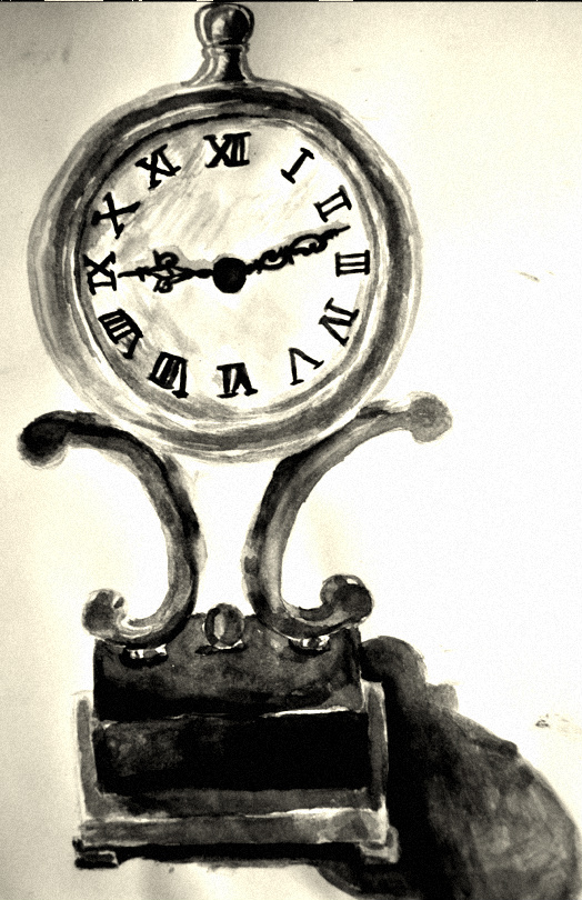 524x810 Clock (Watercolor) By Sapphiresoul123