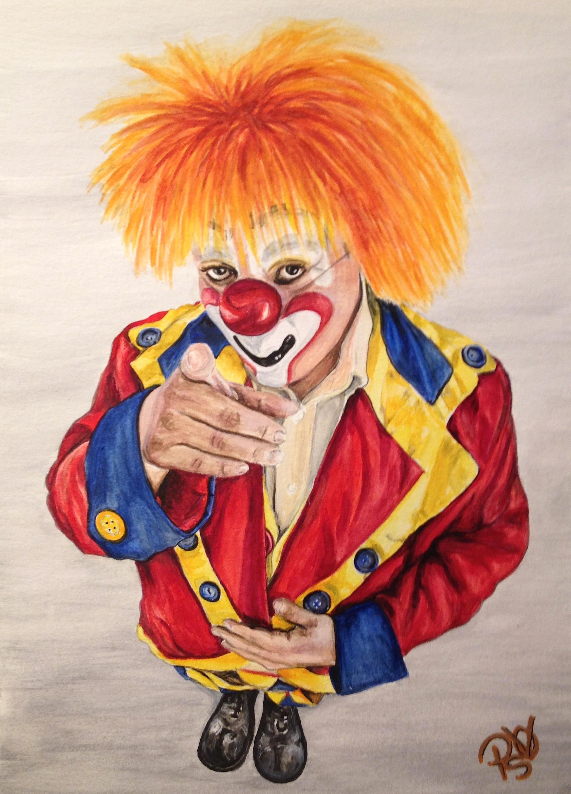 1952x2713 Watercolor Clown