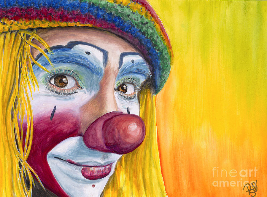 900x665 Watercolor Clown