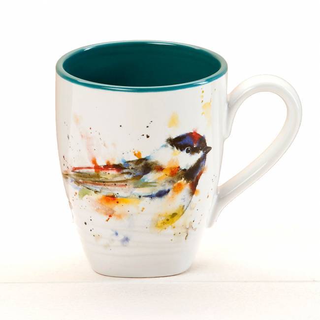 650x650 Watercolor Chickadee Coffee Mug