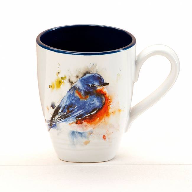 650x650 Watercolor Bluebird Coffee Mug