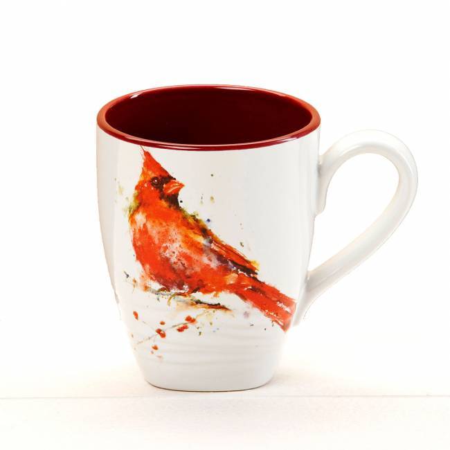 650x650 Watercolor Cardinal Coffee Mug