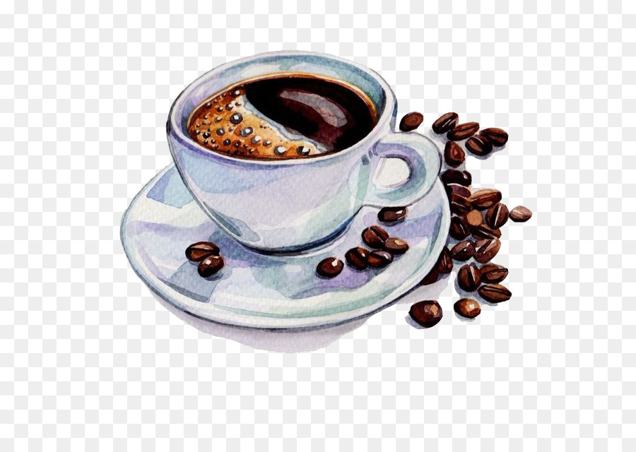900x640 Coffee Tea Cafe Watercolor Painting Drawing
