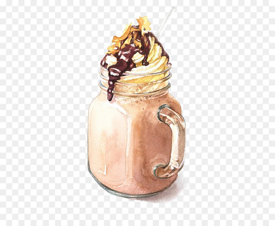 900x740 Download Iced Coffee Watercolor Painting Drawing Illustrati A