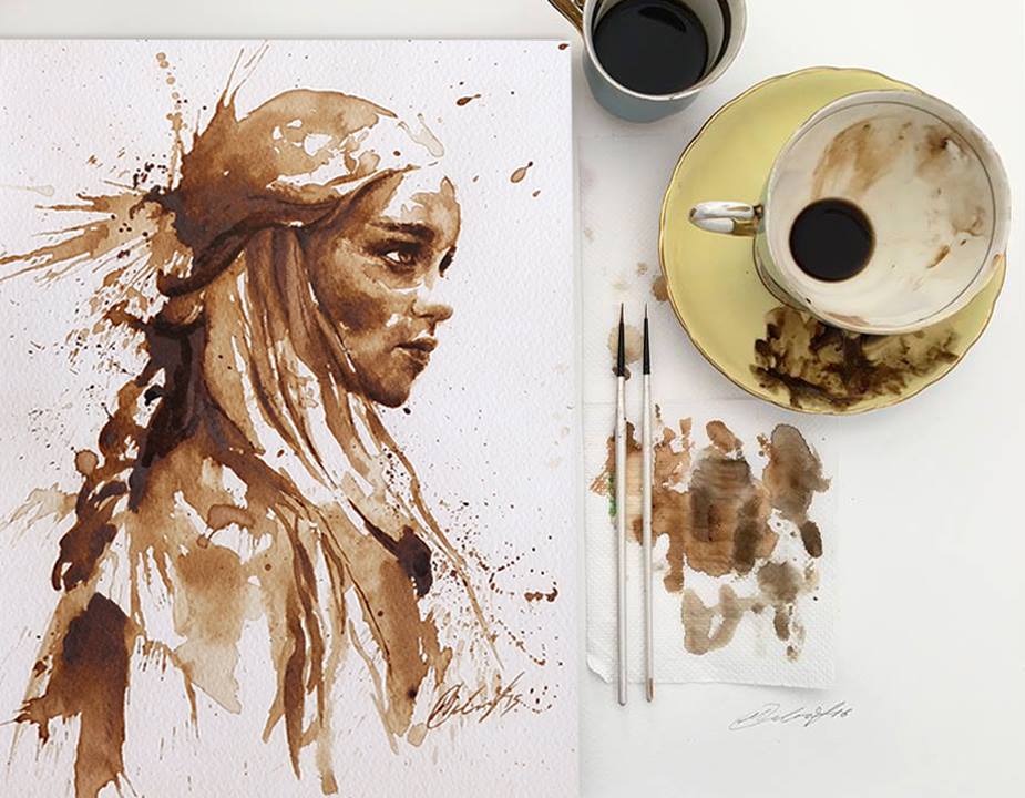 925x720 Painting With Coffee A Free Brush Set