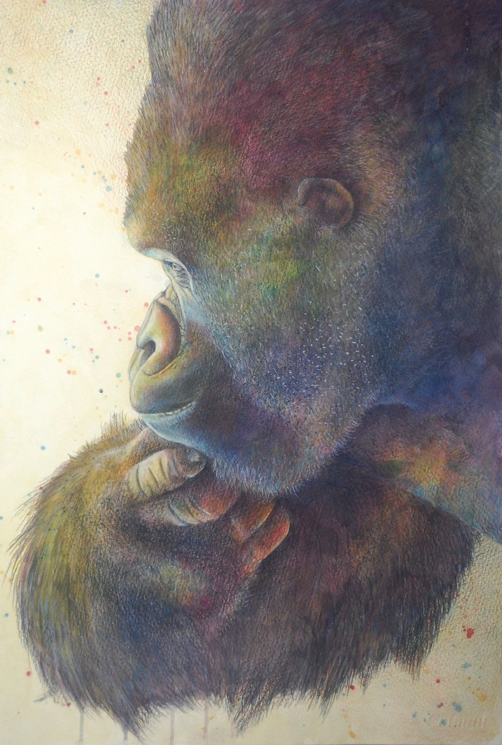 1024x1520 Primal Thoughts By K8lag Drawing Watercolor