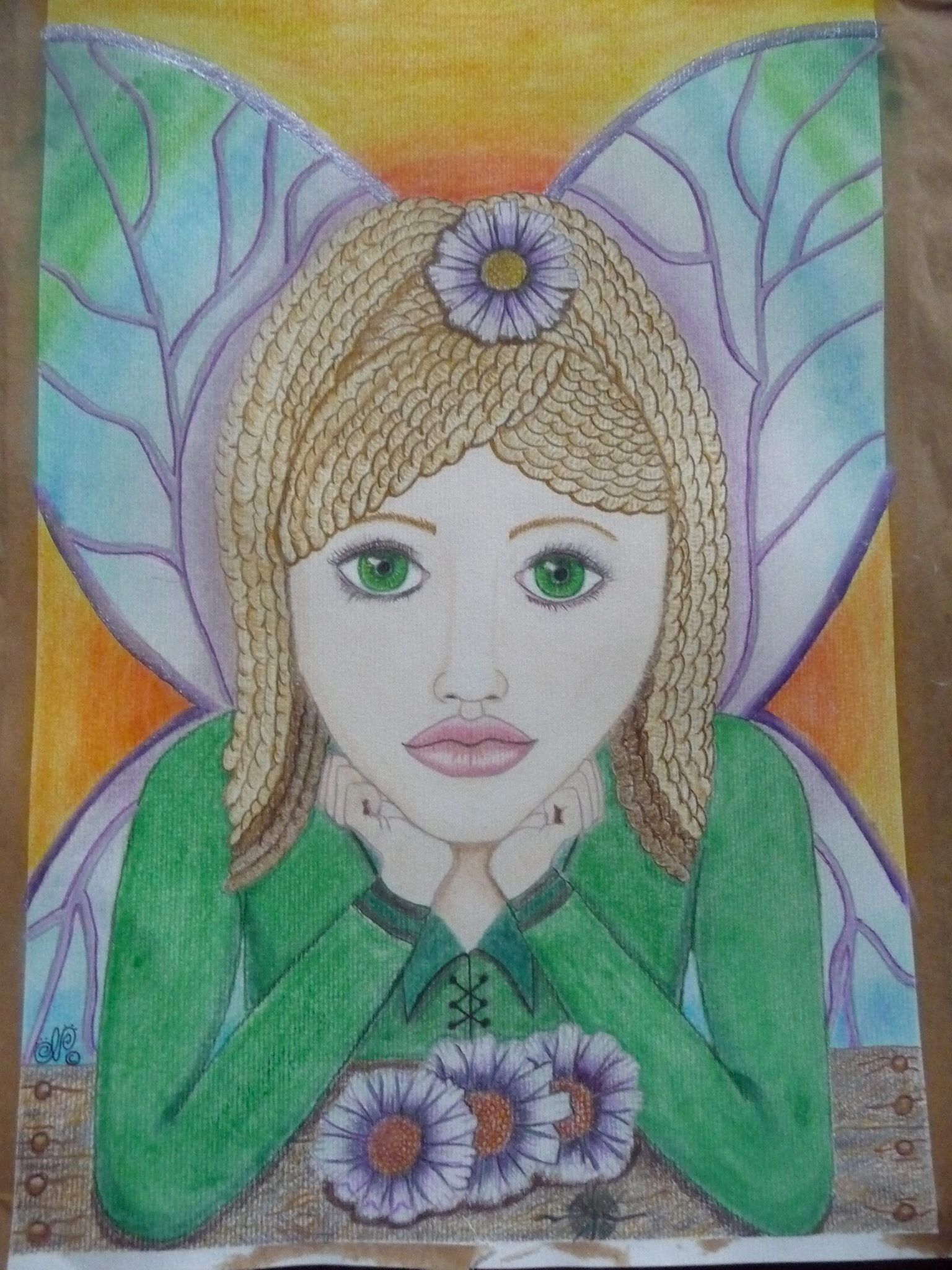 1536x2048 Princess Pout. Watercolor, Colored Pencil And Chalk Pastel On