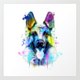 264x264 Colorful Watercolor Art Prints Society6
