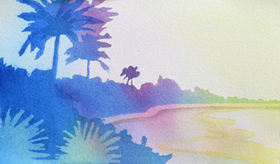 400x234 Paint A Sunset Landscape Using This Watercolor Technique!