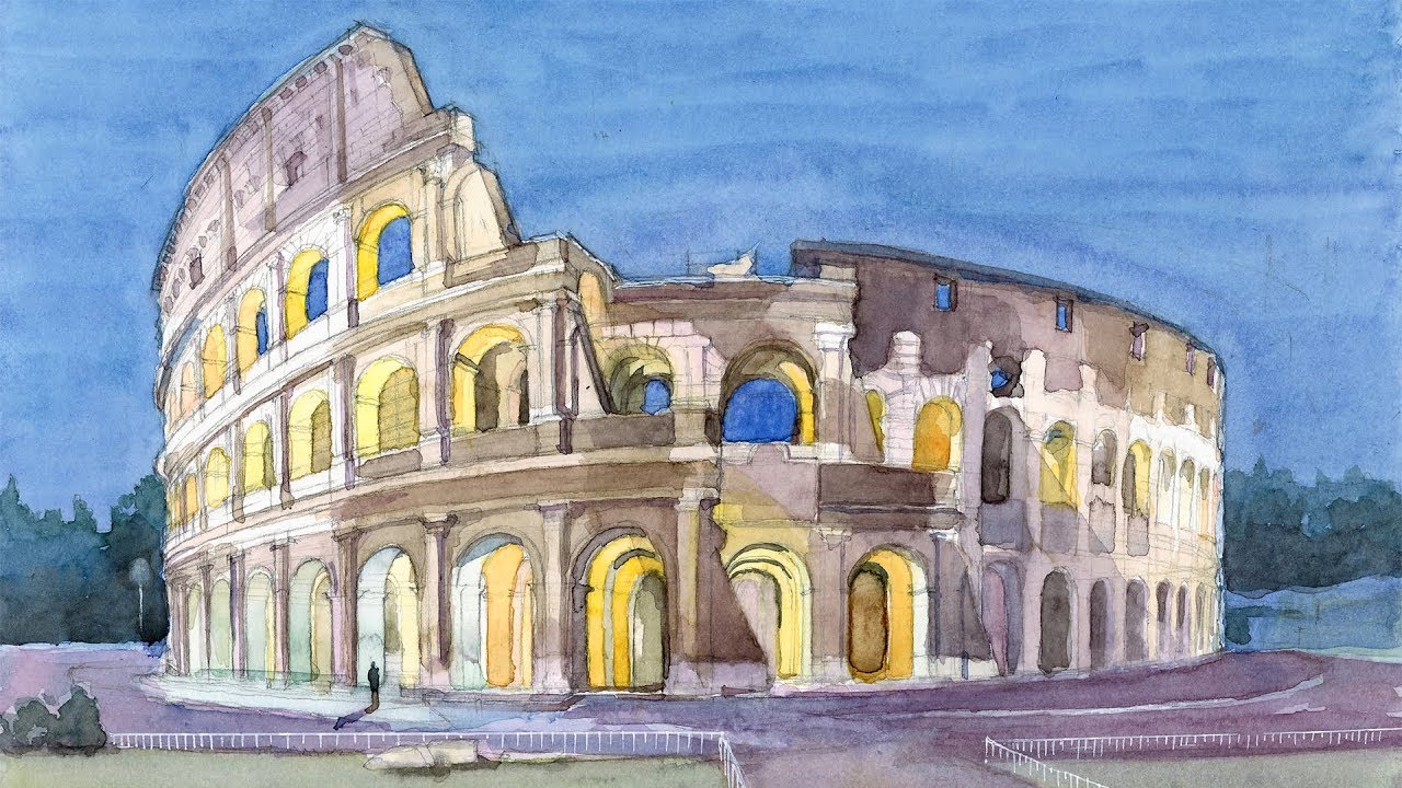 1280x720 Monuments In Watercolor Ep