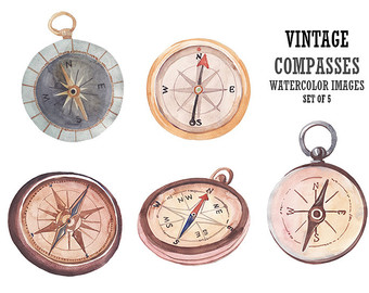 340x270 Collection Of Free Compassed Clipart Watercolor. Download On Ubisafe