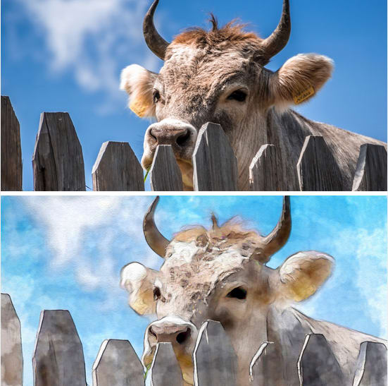 551x547 Convert A Photo Into A Digital Watercolor Using Photoshop By