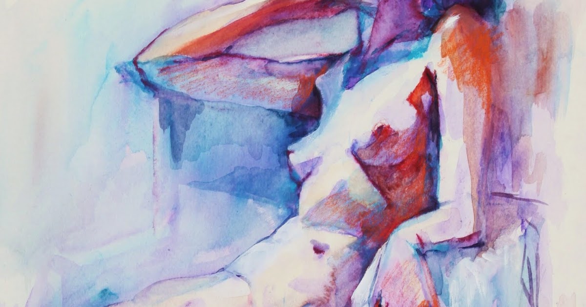 1200x630 Figures...my Art And My Life Watercolor In Warm And Cool.
