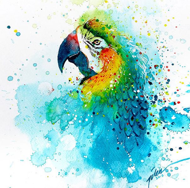 605x600 Amazing Watercolor Paintings By Tilien Ti Good Food Life Complex