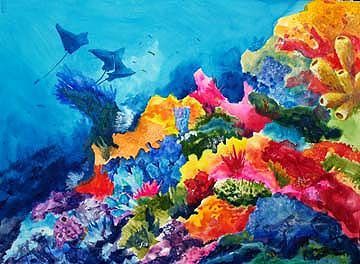 360x264 Watercolour Painting Of Sea Reef