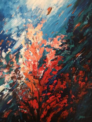 375x500 Coral Reef Painting By Maya Henaff Saatchi Art