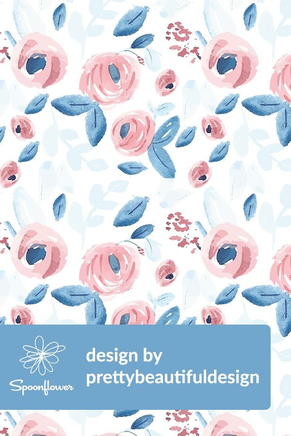 600x900 Flower Wallpaper Pastel In Great Demand Blue Amp Coral Watercolor