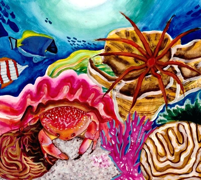 Coral Watercolor Painting At Getdrawings 