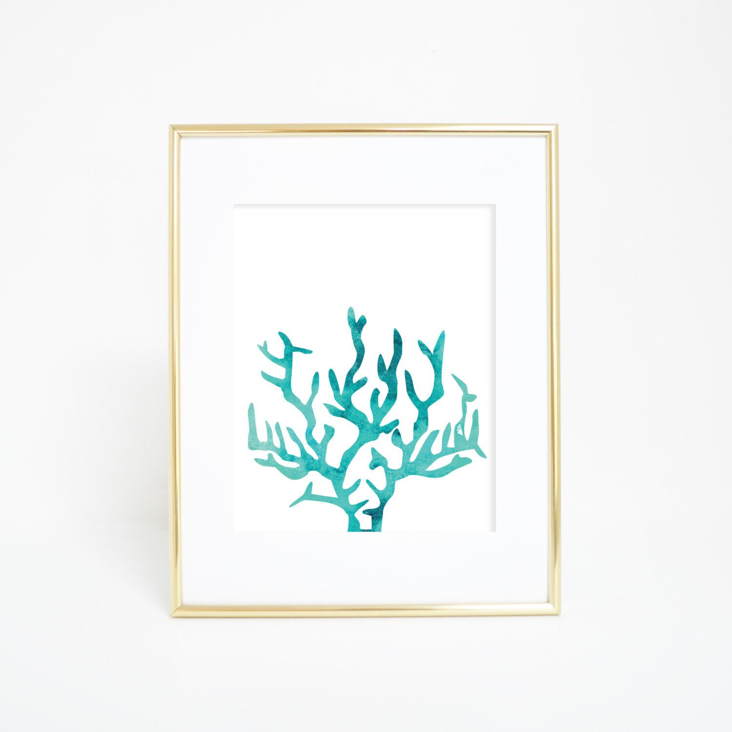 1500x1500 Beach Decor Coral Print Watercolor Wall Art Watercolor, Beach Wall