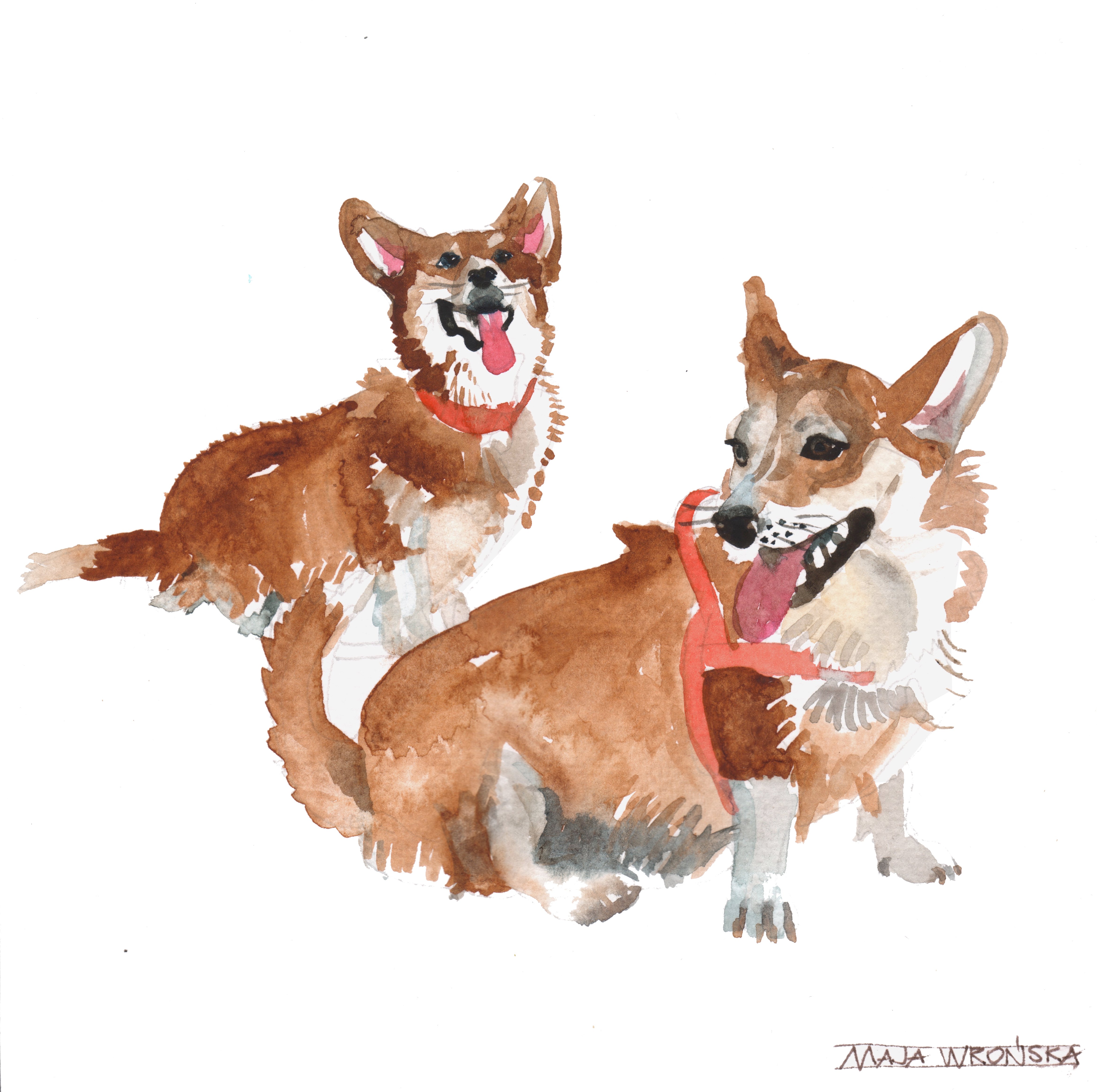 4680x4659 Watercolor Dogs Collection