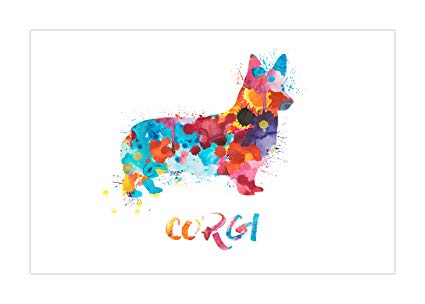 425x304 Larger Than Life Prints 762988946250 Corgi Watercolor